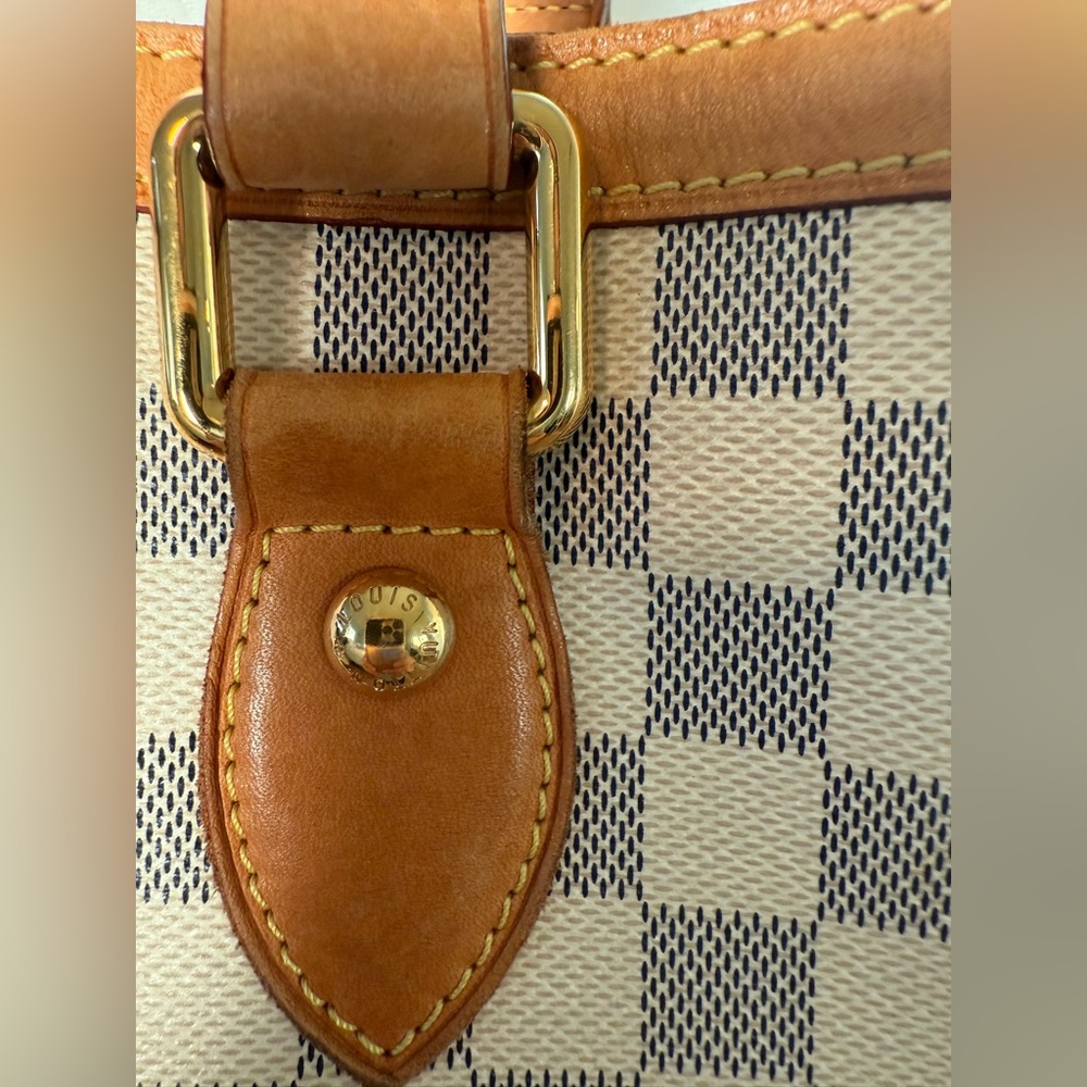 LOUIS VUITTON DAMIER AZUR HAMPSTEAD PM w/Dust Bag and Authentication, VGUC - Picture 6 of 17